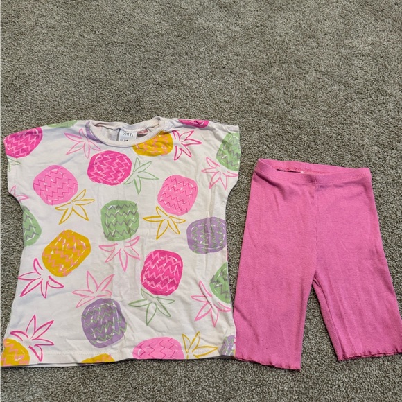 Zara Other - Little Girls Zara shirt and short set size 5-6